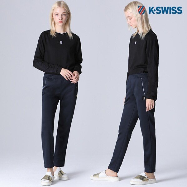 케이스위스 케이스위스 K-SWISS 엠보싱 실버심볼 기모 팬츠