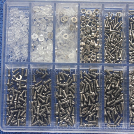 1000pcs 나사세트 피스 너트 핀셋 안경 시계 핸드폰 WFFKQZC