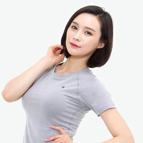시크 베이직 반팔 티셔츠 보카시그레이 SS01