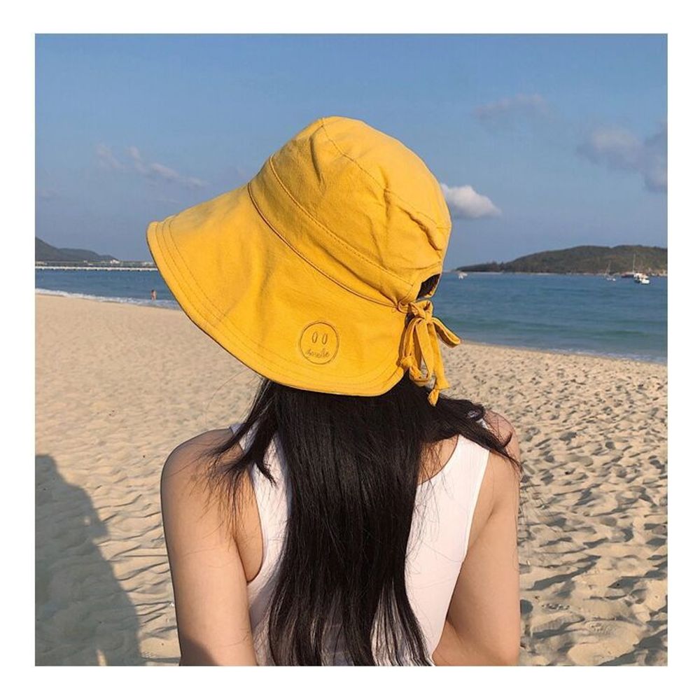 은창 스마일 양면 벙거지 모자 사파리 선캡 썬캡 여성
