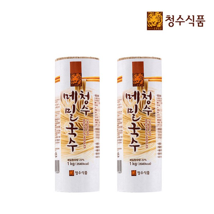 청수식품 청수식품 ViPET 청수 두루마리메밀국수 1KG 2개 20인분 멸치 비빔 잔치국수