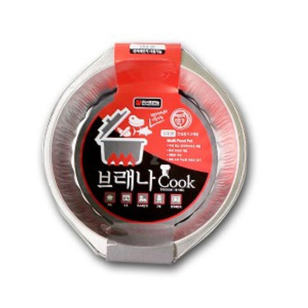 서광알미늄 라면 냄비 일회용 냄비 캠핑 용기 그릴 냄비 원형 3매