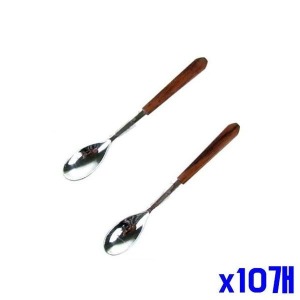 x10개 과일스푼 티스푼 디저트스푼 심플 우드 2P WFGTTK4