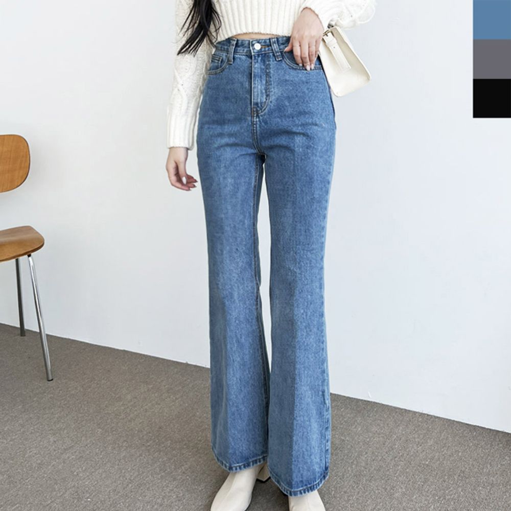 여성 부츠컷 청바지 1P 하이웨스트 봄가을 데님팬츠