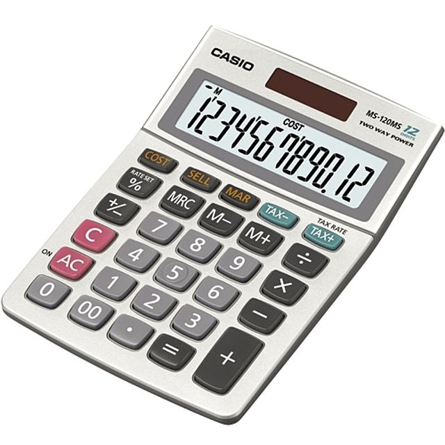 카시오 문구사무 계산기 CASIO MS-120MS 120BM