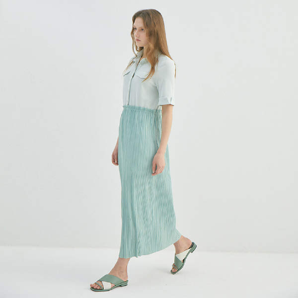 스윗원에이티 JASMINE LONG PLEATS DRESS