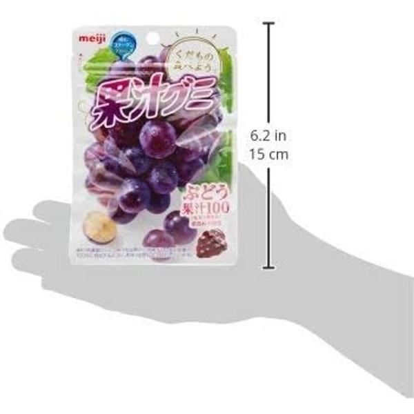 메이지 메이지 Meiji 메이지 카쥬우 구미 부도우 젤리 포도맛 51g x 10팩 1 세트