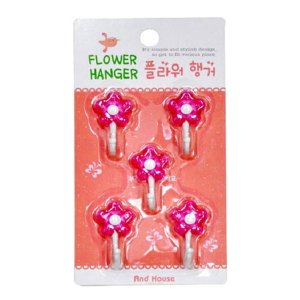 유니온 생활용품 플라워 미니 행거 5개입 FH-01