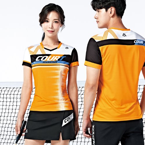 코트어드밴티지 COURTADVANTAGE 코트어드밴티지 기능성 반팔티셔츠 배드민턴 탁구 테니스 스쿼시 볼링 100 남 VANT-1040 2040
