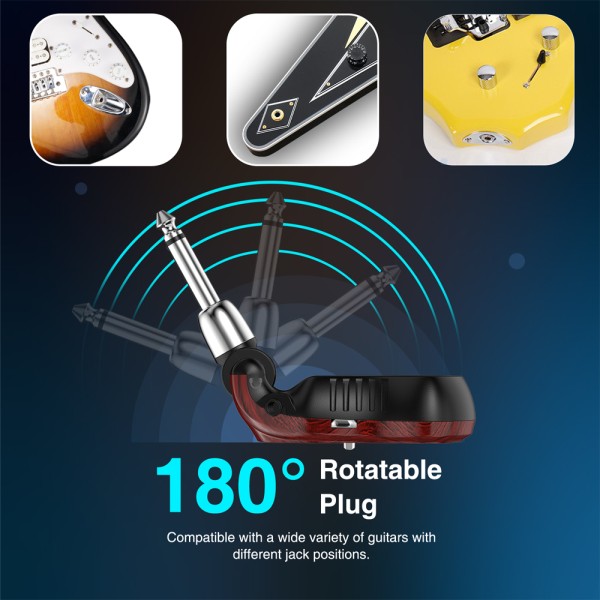 헤드폰 앰프 이펙트 페달 연습 신디사이저 5 가지 충전식 USB LEKATO-B6