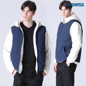 케이스위스 케이스위스 K-SWISS 부착형 후리스 후드 패딩점퍼