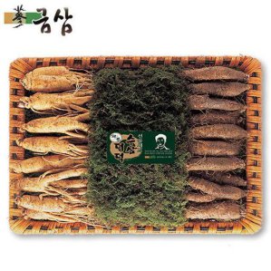 금산골드 국내산 수삼 더덕세트 수삼 소 500g 더덕 500g 수삼12-15편 더덕15-25뿌리