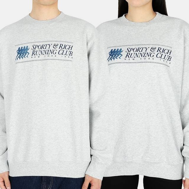스포티앤리치 디몬트 22 F W 스포티앤리치 공용 94런닝 클럽 맨투맨 94 RUNNING CLUB CREWNECK