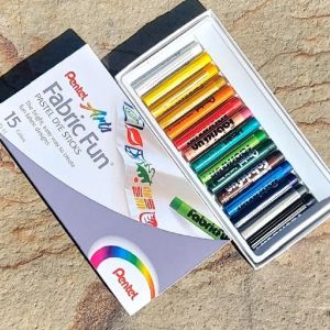 펜텔 옷그림 파스텔 크레용 크레파스-패브릭 Fun 15색