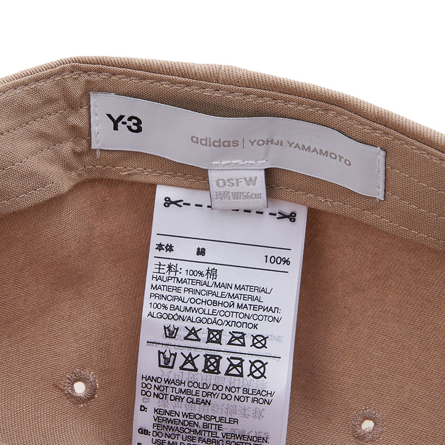 Y-3 Y-3 스퀘어 라벨 볼캡 TRACE KHAKI 76196 HM8361