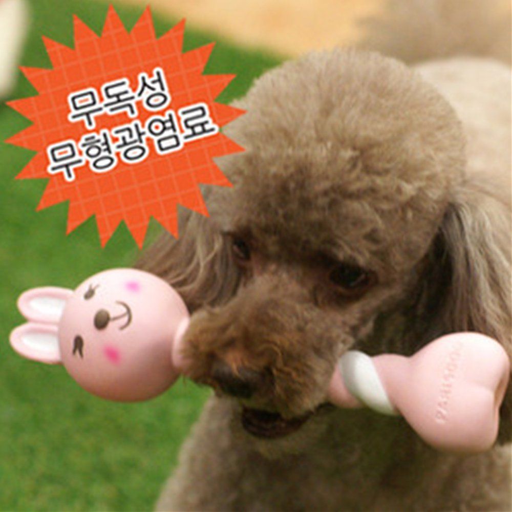 스크류 애니멀 라텍스토이 랜덤발송 강아지 장난감