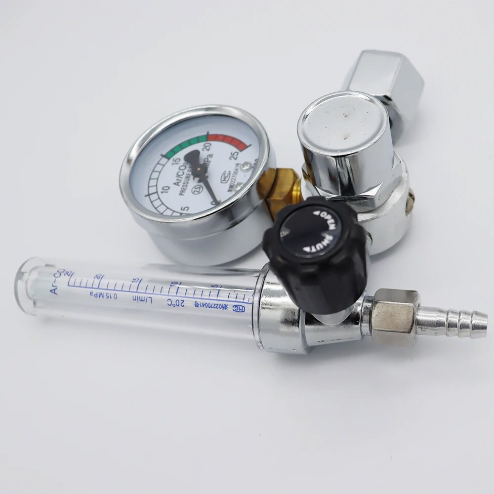 알루미늄 합금 아르곤 레귤레이터 CO2 공기 압력 감속기 가스 G5 8 pa 0-25M