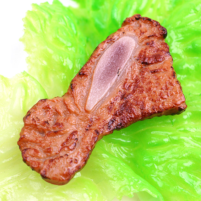 LA 갈비 모형 8 UR 소 쇠고기 바베큐 정육 점 식당 코너 가짜 고기뷔페 인조 음식모형