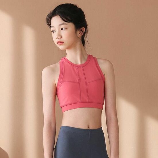 요가피기 클래식 브라탑 스프링로즈 키즈 어린이 아동복 필라테스 요가복 YP60120