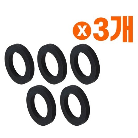 고무패킹 메탈호스용5p x 3개 O링 고무링 고무와셔
