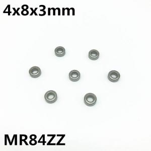 10Pcs 4x8x3mm 깊은 홈 볼 베어링 소형 베어링 고품질 고급 드론 항공기 모델 UAV MR84 MR84ZZ