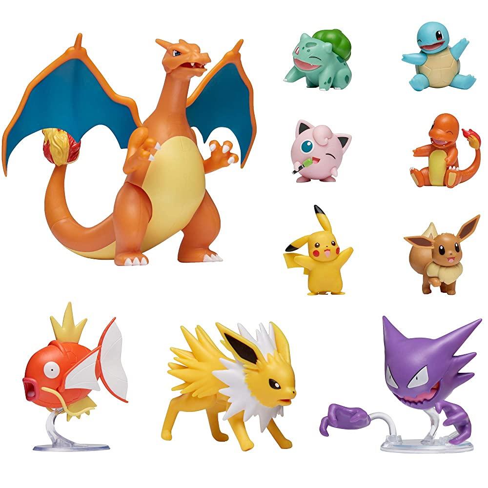 Pokemon 라이선스 얼티밋 배틀 포켓몬 피규어 10개 팩 세트