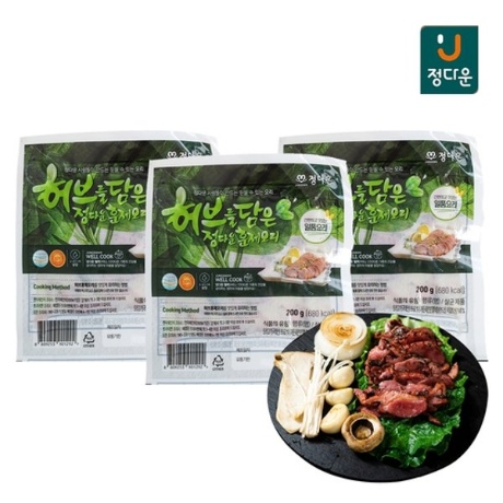 정다운 허브훈제오리 200g 3봉