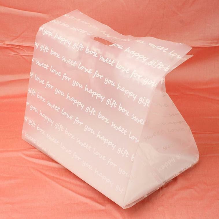 붐스토리 아트박스 미소짓는하루 반투명쇼핑빽 소