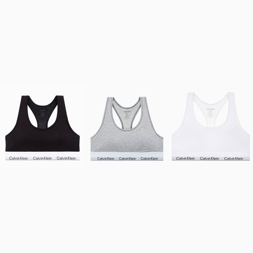 Calvin Klein Jeans 여성 모던 코튼 레이서백 브라렛 F3785AD