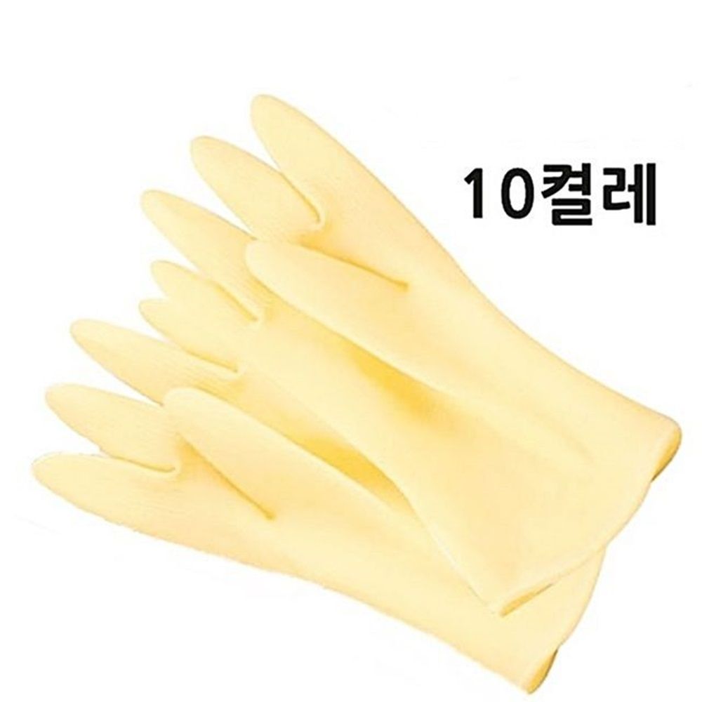 명진 라텍스미니장갑 10켤레 고무장갑 주방장갑 L