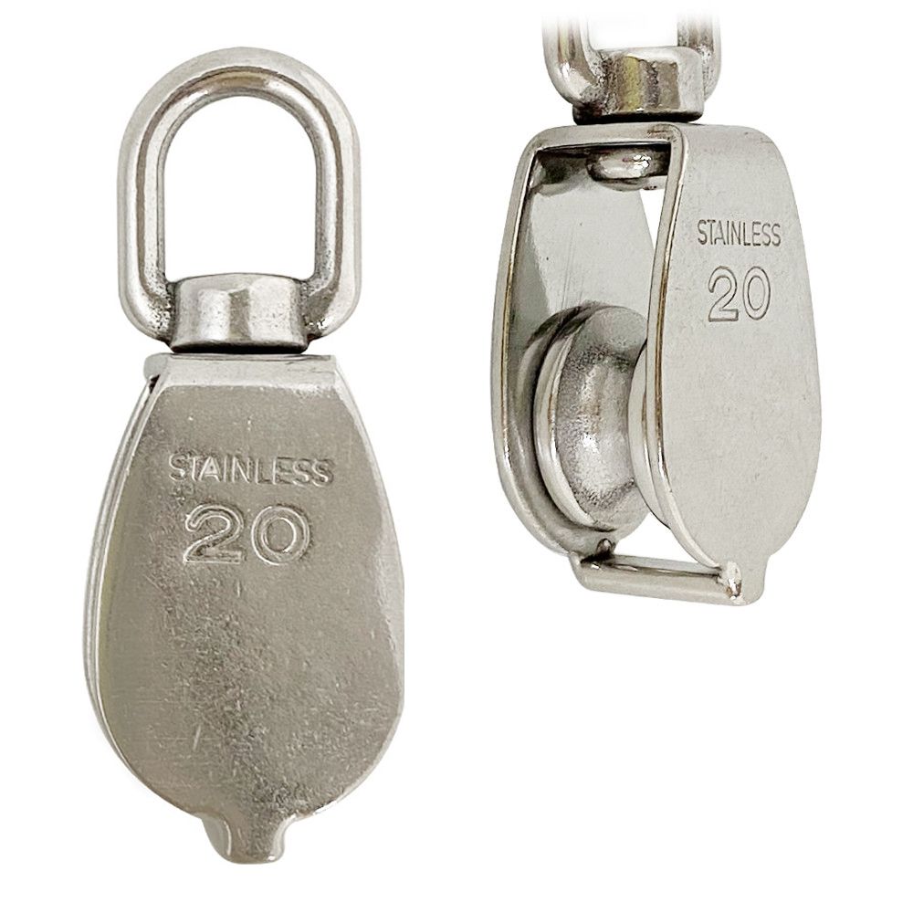 J싱글 도르래20mm 2178 스텐 도르레 로프 상하 이동