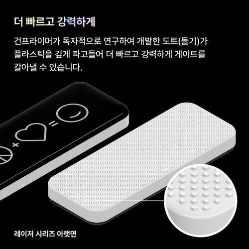 건프라이머 R-GRP-FH 게이트 지우개 레이저 플러스 유리사포 희망공식 프로젝트