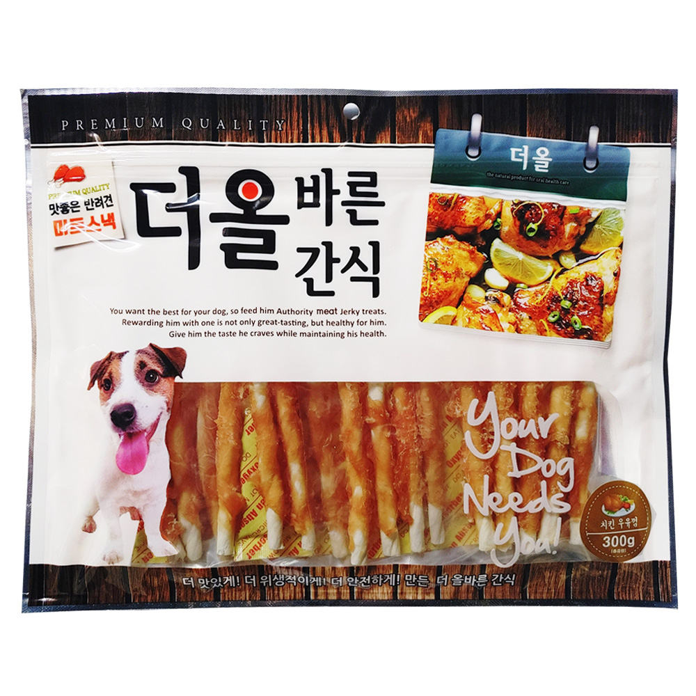 더올바른간식 치킨우유껌
