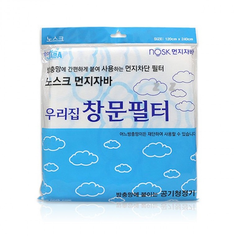 노스크 먼지자바 창문필터 -H 방충망 문풍지 유리창미 세먼지 방충망 모기창 유리문 유리창