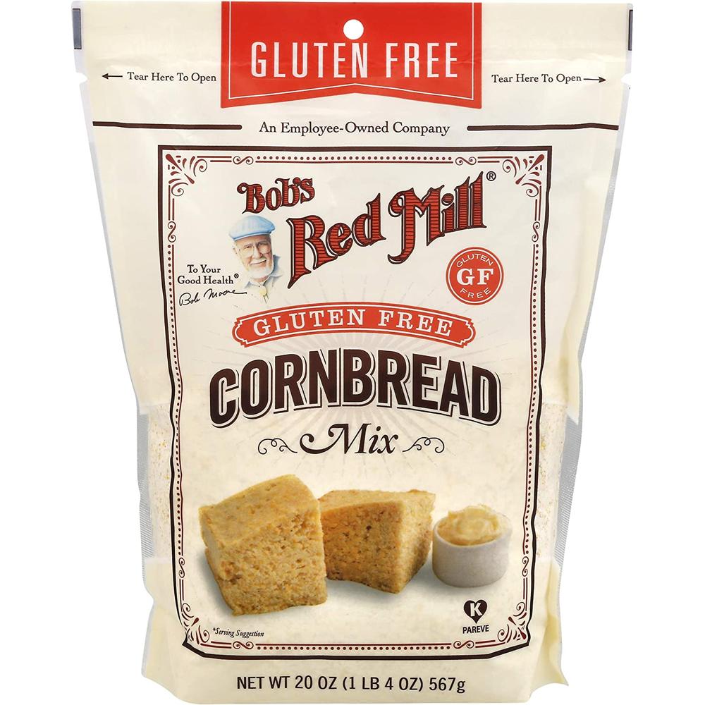 밥스레드밀 밥스레드밀 밥스레드밀 글루텐프리 옥수수빵 콘브레드 믹스 홈베이킹 Bob s Mill Gluten Cornbread Mix 567g 2팩