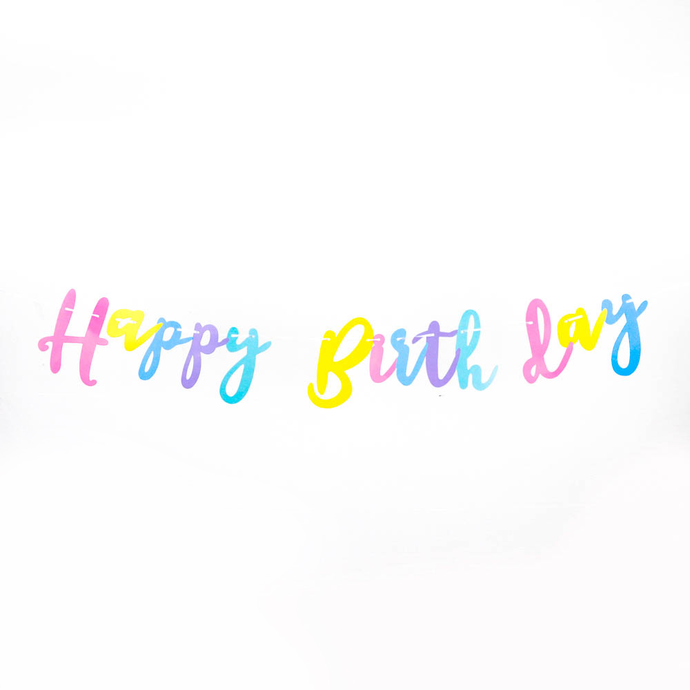 생일파티가랜드캘리그래피 마카롱 생일가랜드