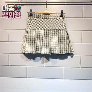 유솔 유솔대동백화점 DP01 체크 맞주름 스커트 ULWH23153