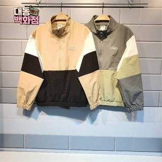 유솔대동백화점 DP01 크롭 배색 아노락 ULSR22WU3