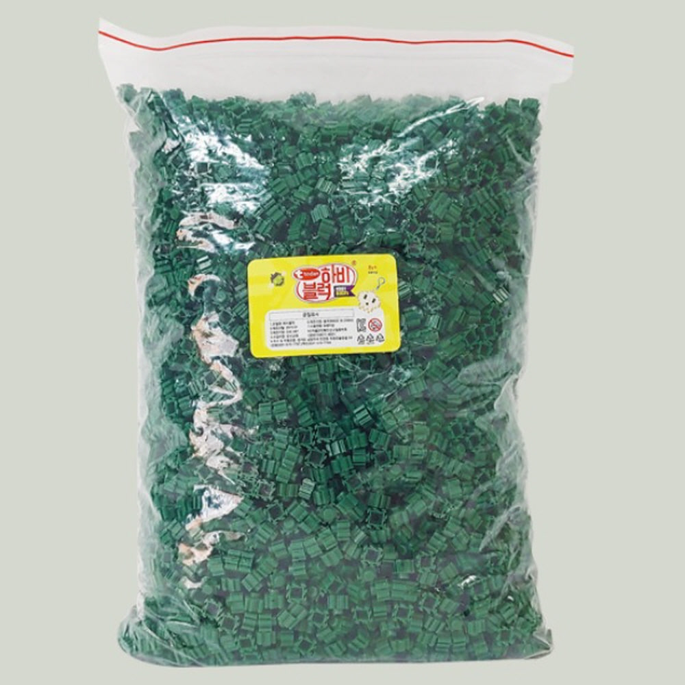 td 토단 취미키트 하비블럭1kg-9 진초록 8mm디폼블럭벌크 단색
