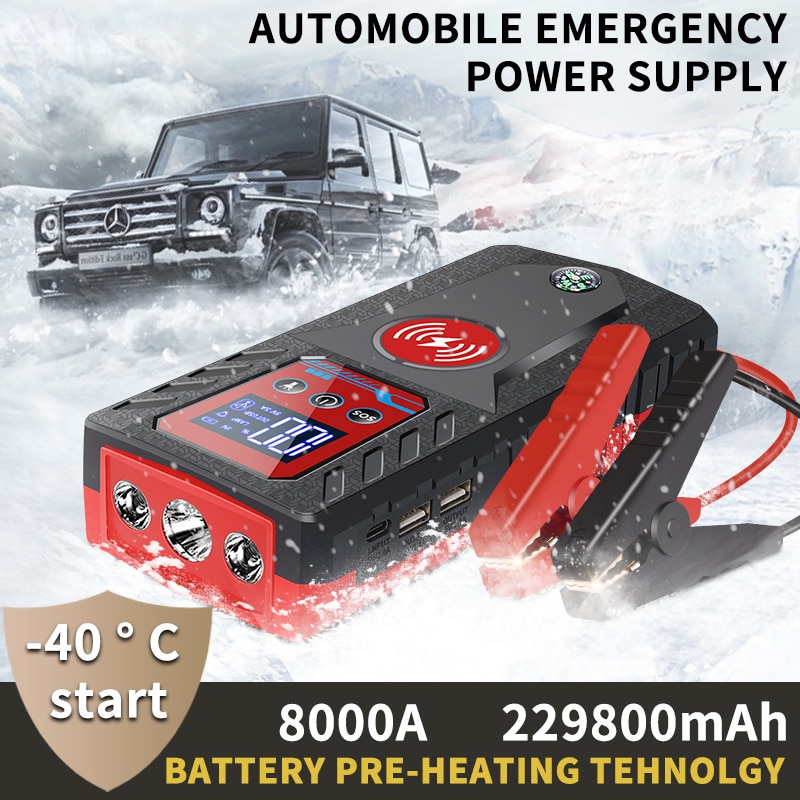 주행충전기 휴대용 자동차 점프 배터리 스타터 장치 충전기 타이어용 공기 압축기 mah 12V 229800