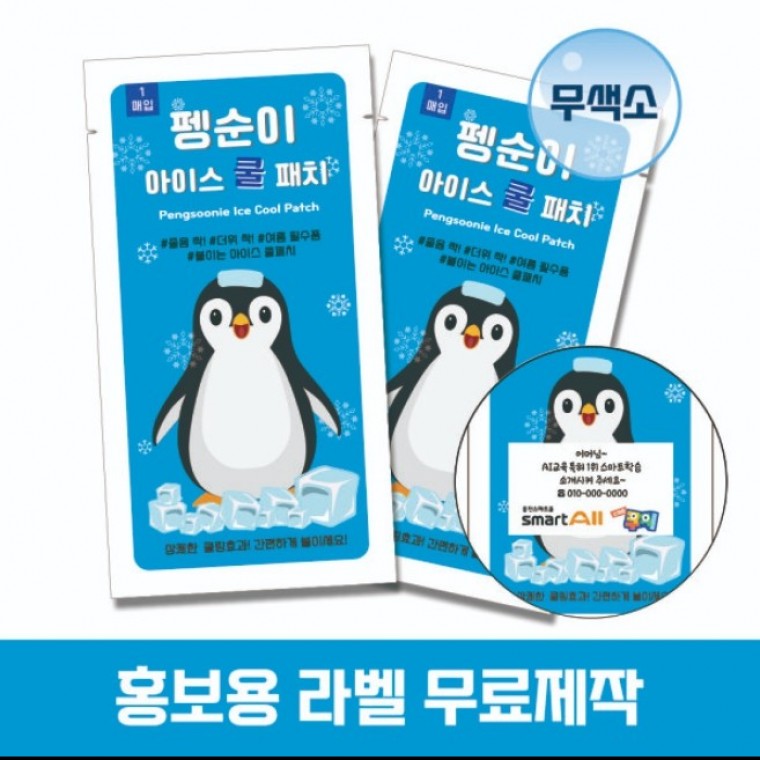 이룸 국내인증 펭순이 아이스 쿨패치 패치 열냉각시트