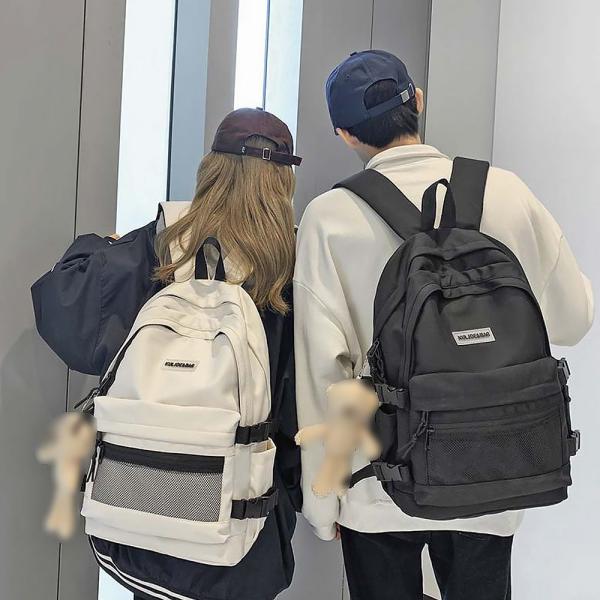 여자 남자 학생 캐주얼 백팩 책가방 메쉬 데일리