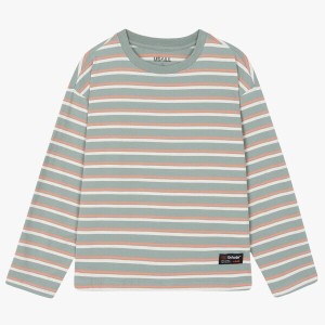 유솔 루스핏 선염 스트라이프 긴팔티 ULLA23201