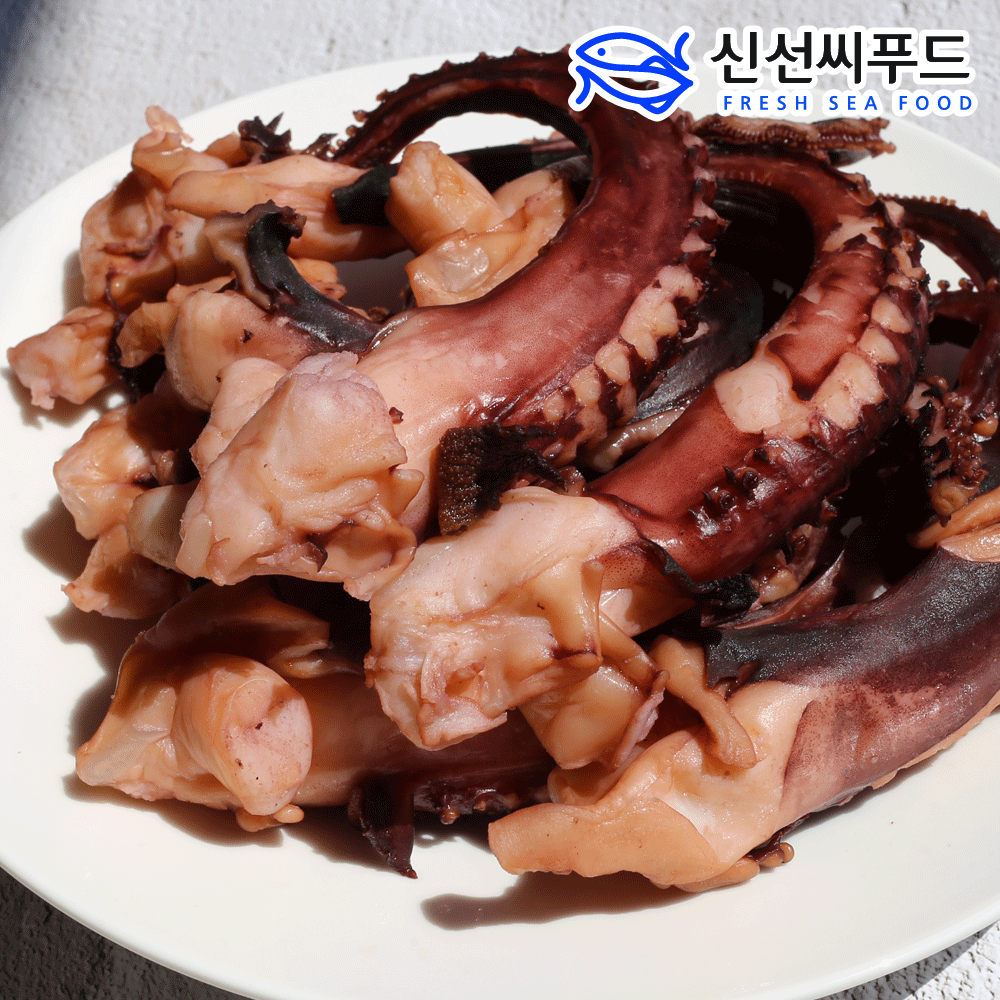 한얼물산 신선씨푸드 부드러운 가문어통족 오징어다리 500g 1kg 촉촉한 가문어 다리