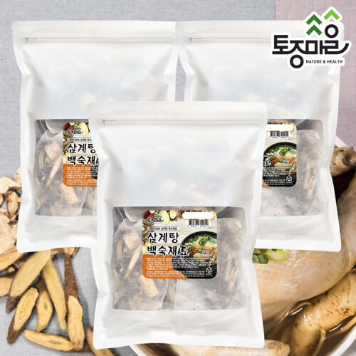 토종마을 토종마을 토종마을 프리미엄 국내산 삼계탕백숙재료 390g 39gx10개 X 3팩 삼복초