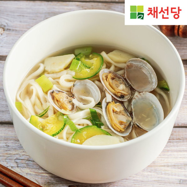 채선당 국물 맛이 일품인 신선 백합 칼국수 2인분 x 3팩 총 6인분
