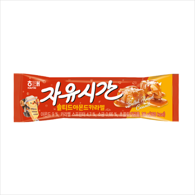 해태제과 해태제과 자유시간 솔티드아몬드카라멜 36g