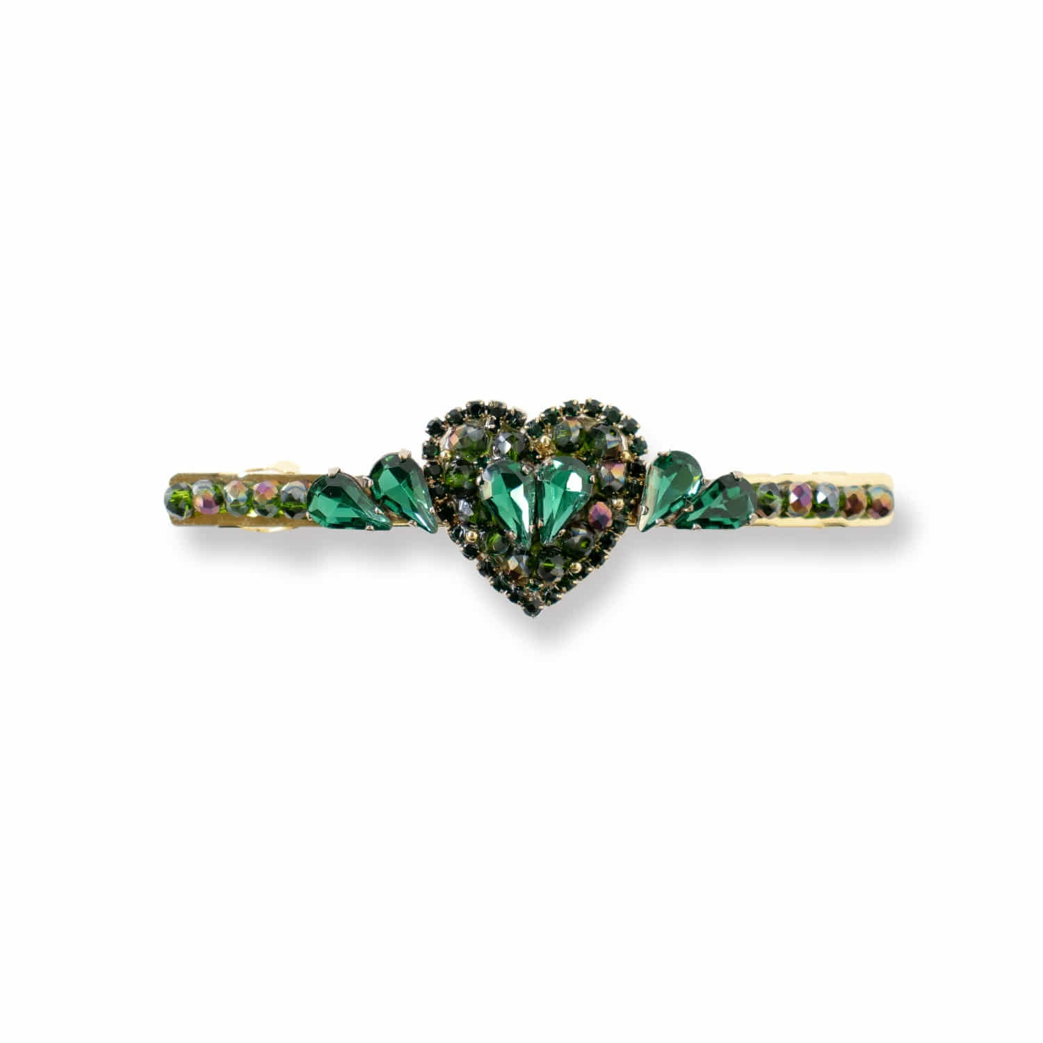 투하트 헤어핀 그린 Twoheart hair clips