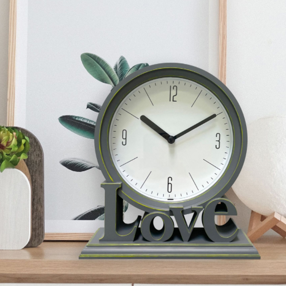 홈테리어 LOVE 탁상 시계 알람 자명종 인테리어소품