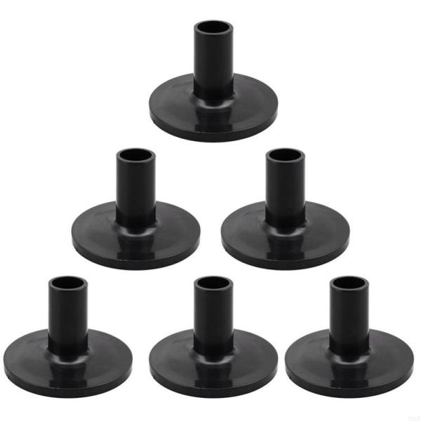 77HC 8pcs 심벌즈 슬리브 타악기 드럼 세트 부품 용 플랜지베이스가있는 플라스틱 스탠드